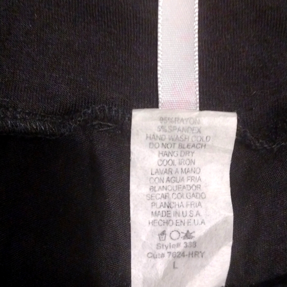 Black Palazzo Pants/Capris - Picture 2 of 6